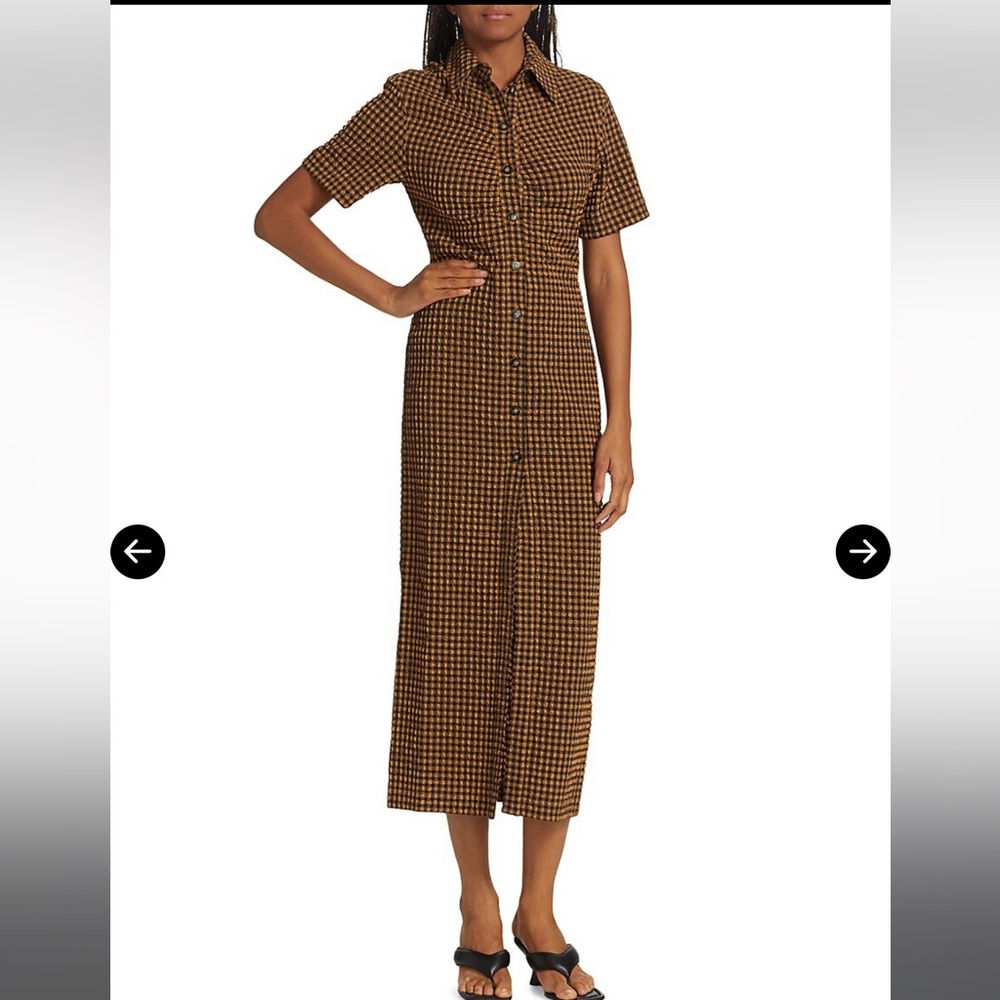 NANUSHKA Sabri Seersucker Dress